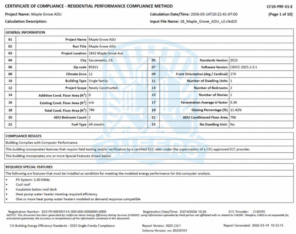 Title 24 california energy commission residential forms